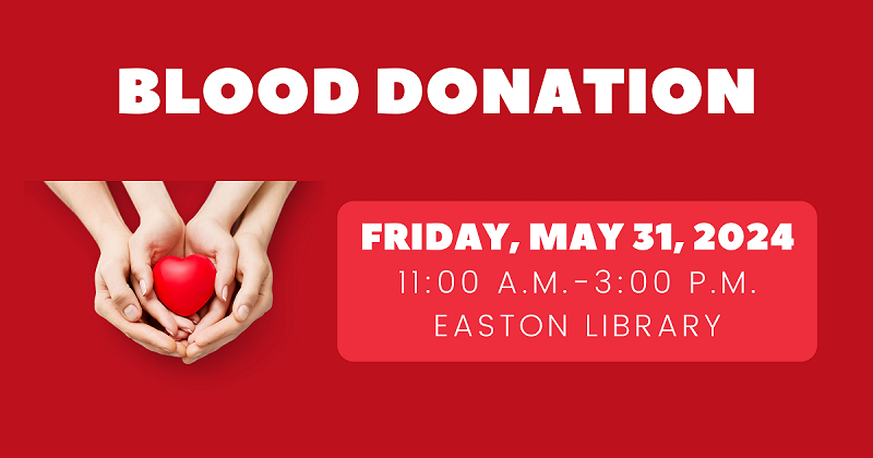 Blood Donation, Friday, May 31