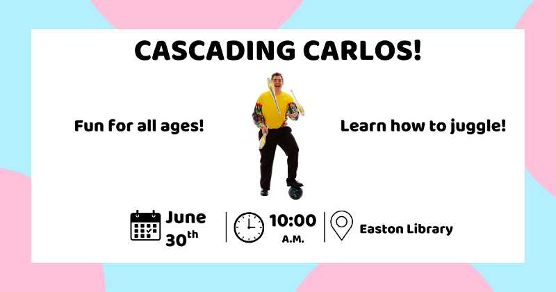 Cascading Carlos Juggling Program. June 30.