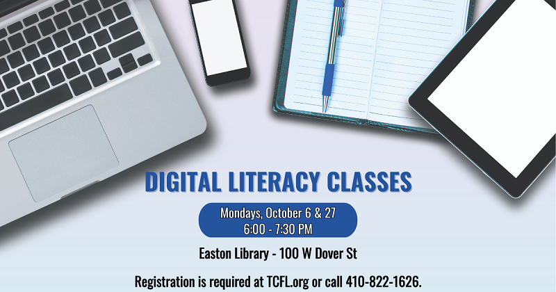 October Digital Literacy Classes