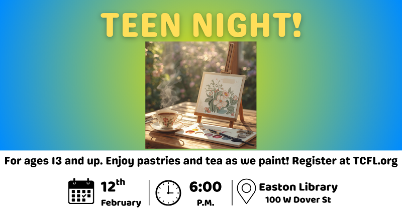 Teen Night: Palette & Pastries!